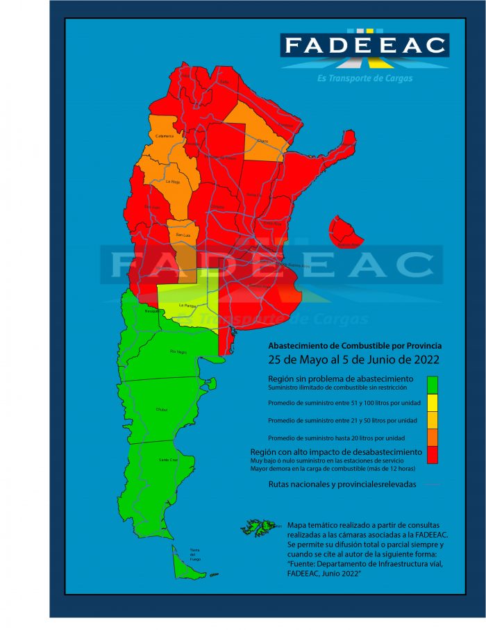 Se generaliza la falta de gasoil en la Argentina