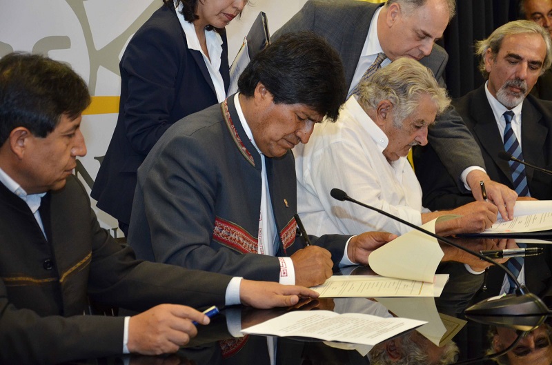 Uruguay otorgó a Bolivia una salida al Atlántico