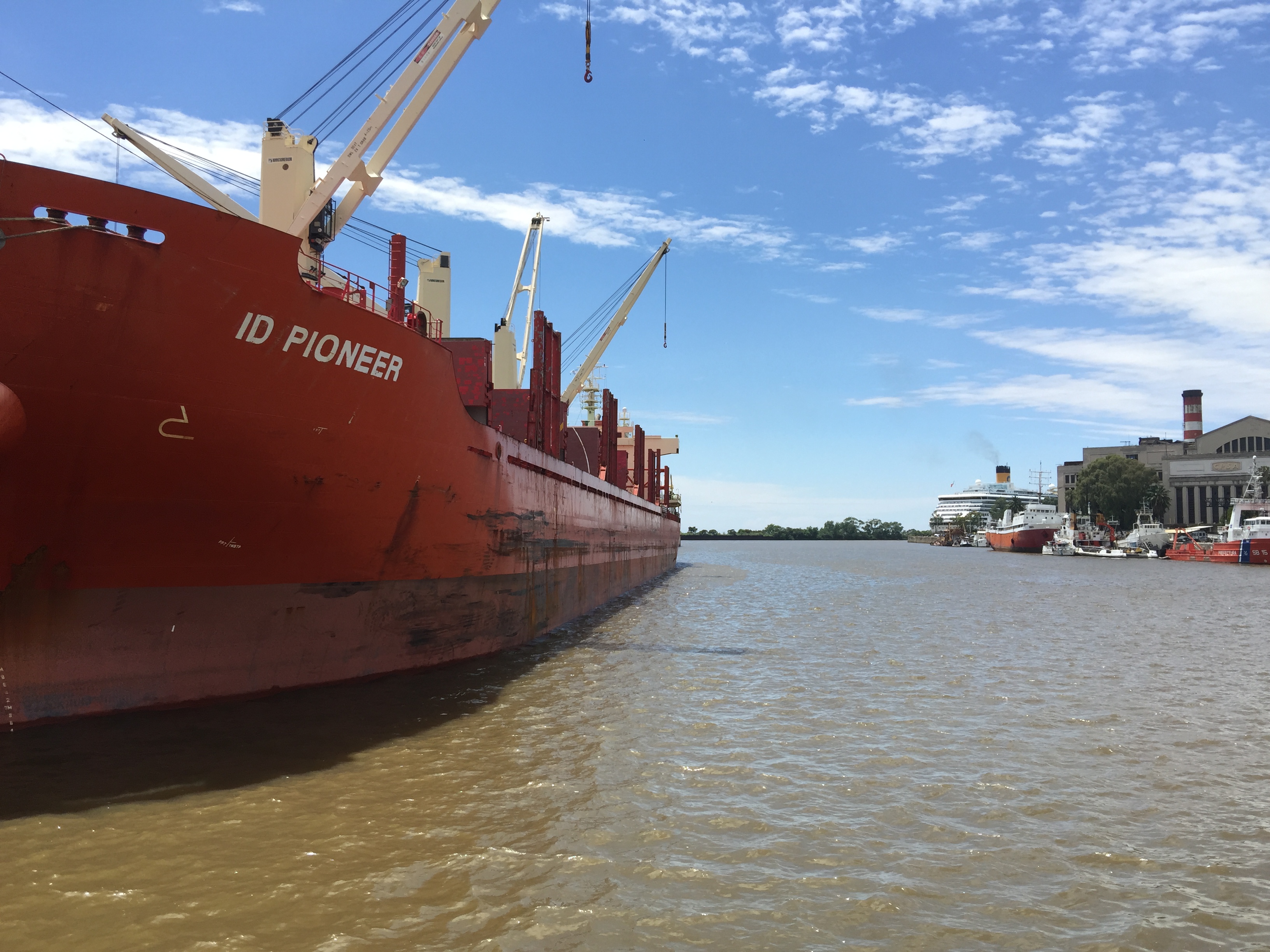 Descargan con éxito 12 mil toneladas de rieles en puerto de Buenos Aires