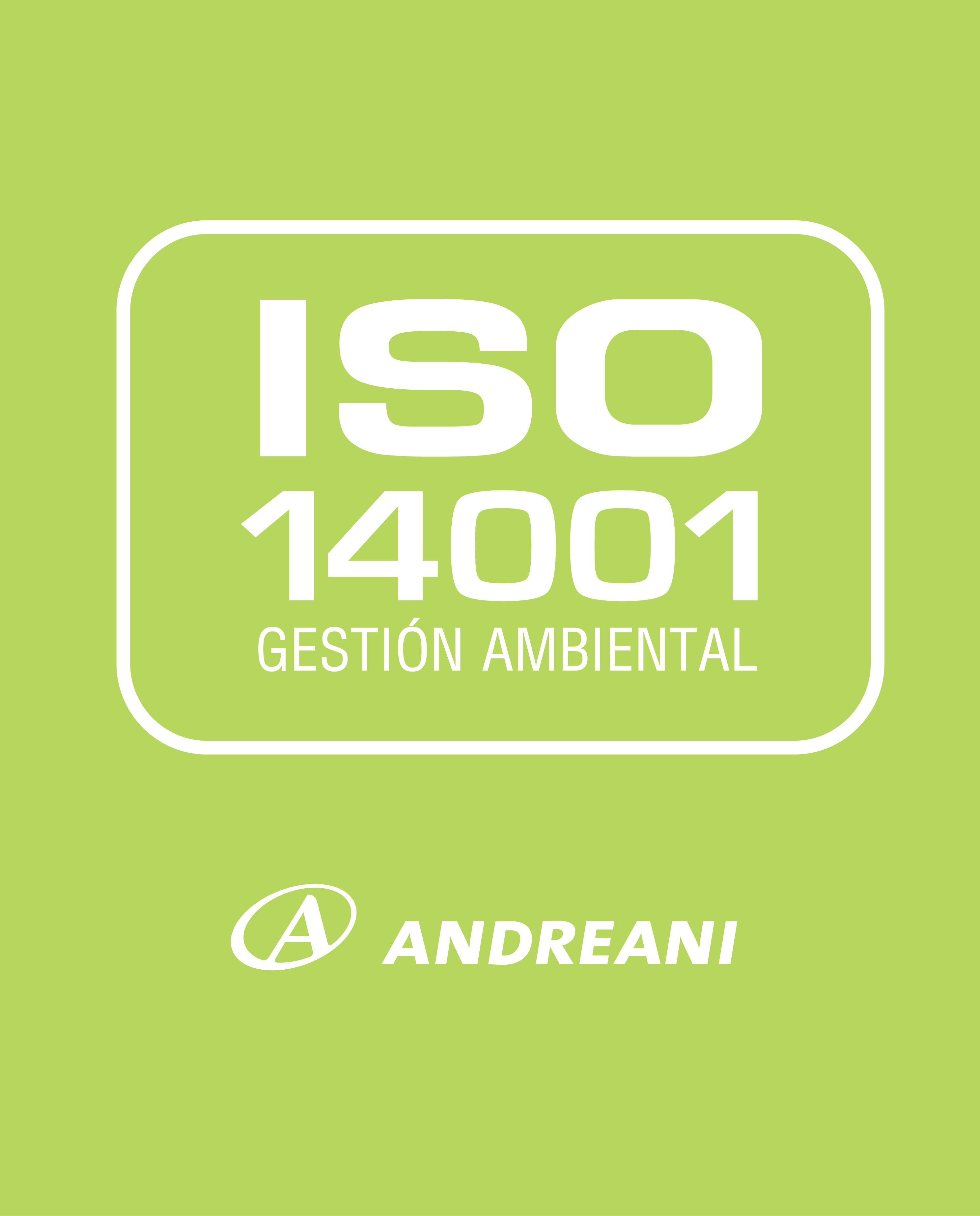 Andreani certifica 6 plantas con Norma ISO 14001